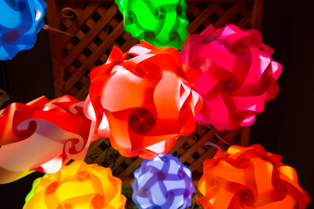 Jour #145 - Lampe multicolore